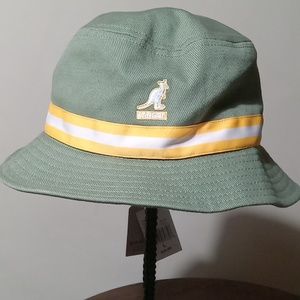 KANGOL STRIPED LAHINCH COTTON BUCKET HAT SZ L NWT